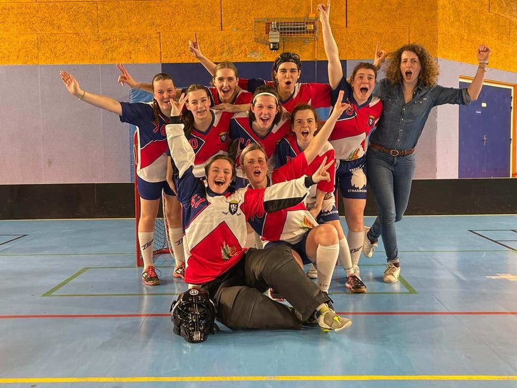 L'équipe féminine fête une victoire